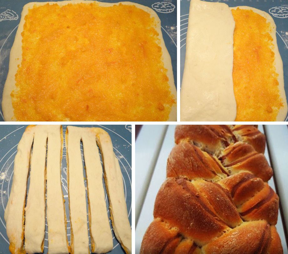 Правене на хляб Мраморен тиквен хляб