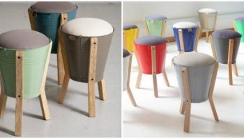 Табуретки, изработени от кофи