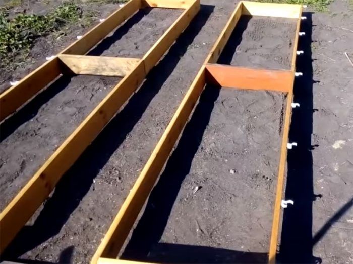 Монтаж на дъски Фундаментни дъски