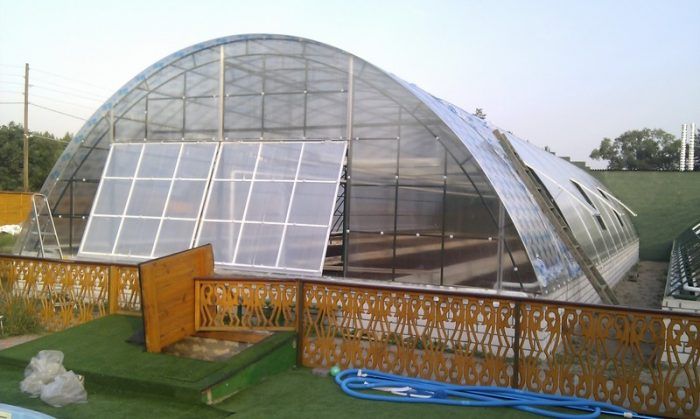 Аркова зимна оранжерия