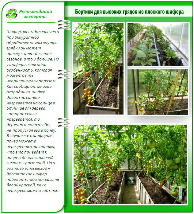 Повдигнато легло от шисти Плосък шисти
