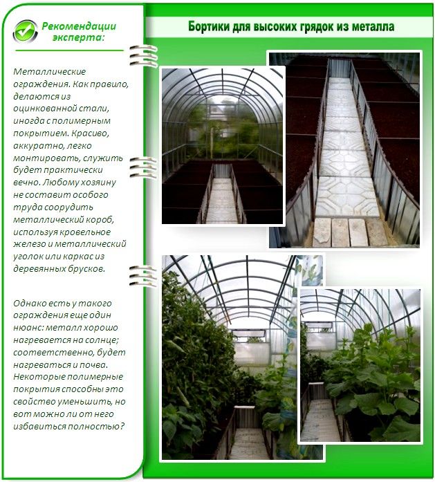 Метални страни Топло легло от ламарина