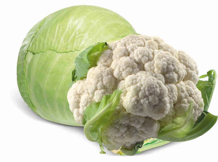 λευκό λάχανο και κουνουπίδι