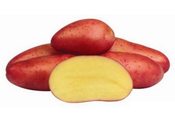 Червени алени картофи