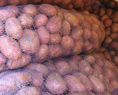 Реколта от червено-алерено в торба