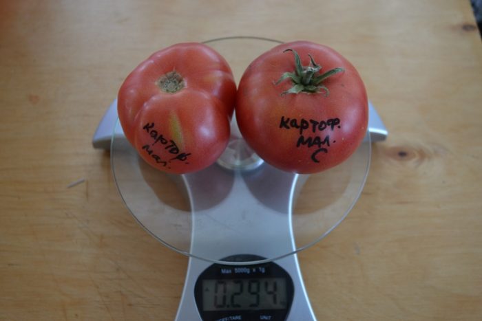 Плодове от сорта картофена малина