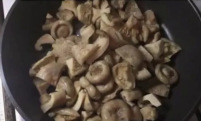 Пържене на гъби от трепетлика