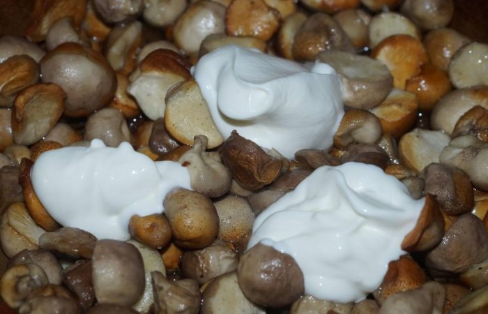 Добавете заквасена сметана