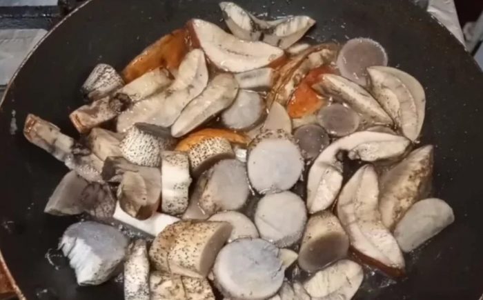 Пържене на манатарки