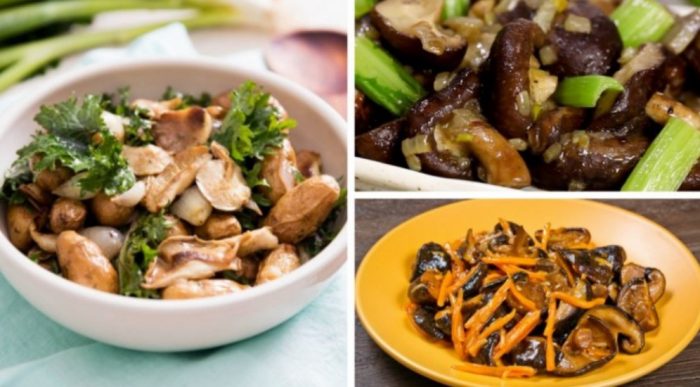 Ястия с гъби шийтаке