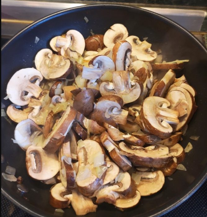 Пържене на печурки