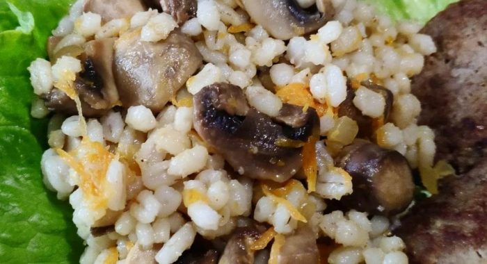 Перлен ечемик и печурки