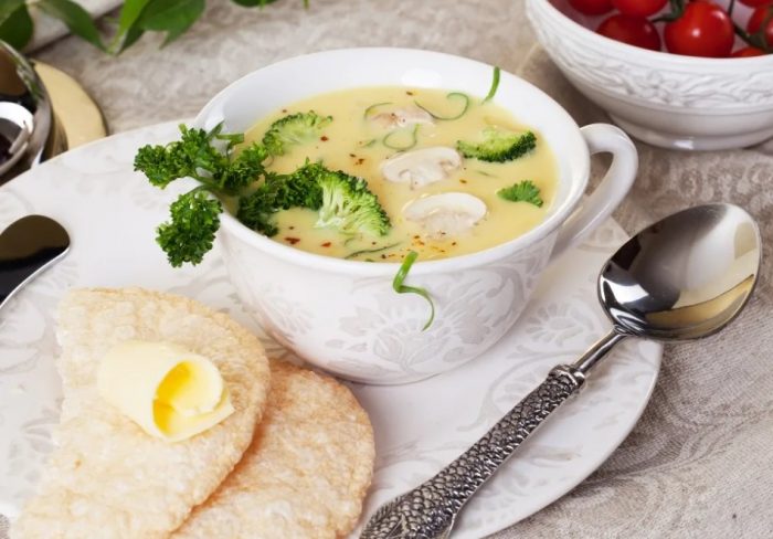 Броколи и печурки