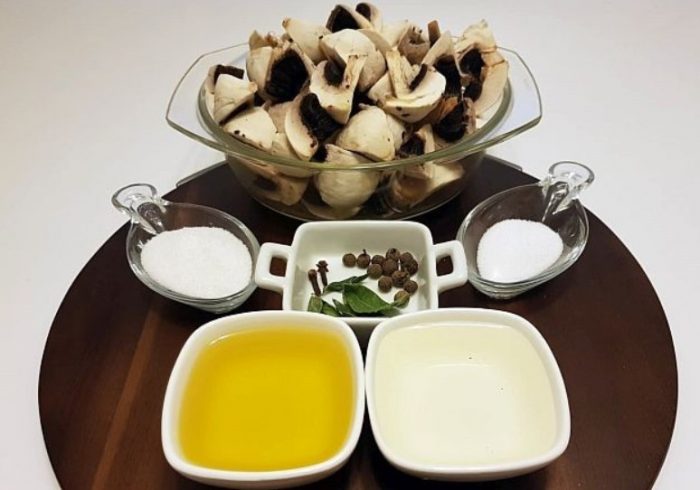 Съставки за готвене на гъби