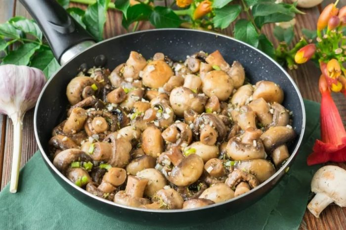 Пържени мариновани печурки