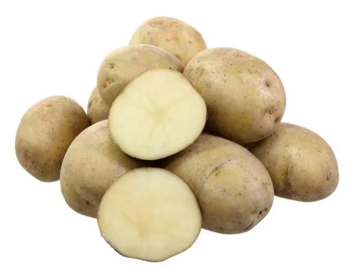Напречно сечение на клубени картофи Голубизна