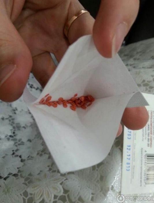 Доматени семена в пакет