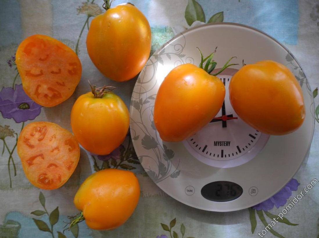 Плодове от домати „Златно сърце“