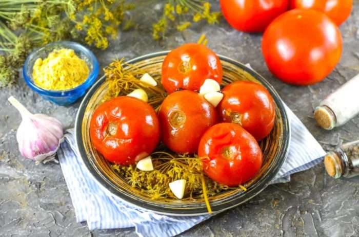 Мариноване на домати за зимата Мариновани домати