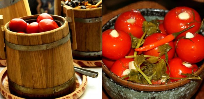 Солени домати с черен пипер Барел със солени домати