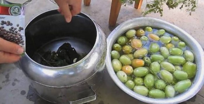 Поставете зелените върху първия слой домати. Подправки за ецване